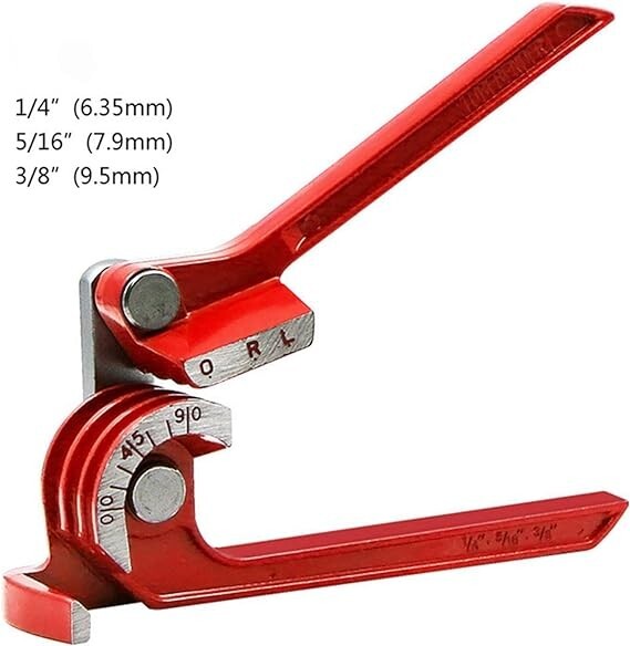 Tubing Tube Bender for Aluminum Copper Steel 1/4 5/16 3/8 Fuel Brake Line