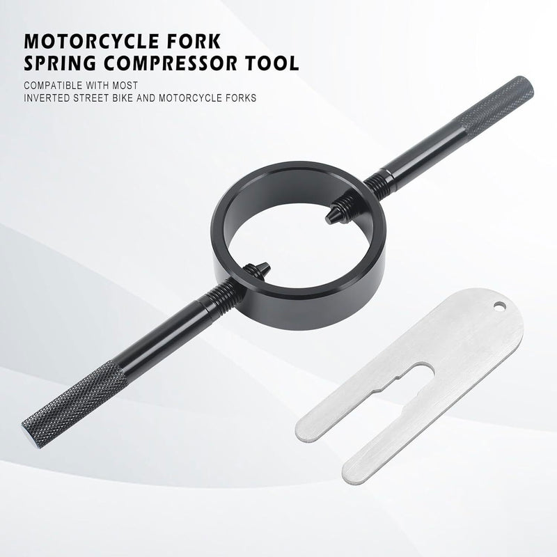 Universal Motorcycle Fork Spring Compressor Tool and Fork Oil Level Tool Kit