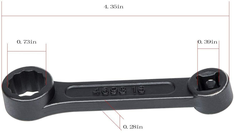 4693 Offset 16mm Engine Mount Socket Wrench for Mercedes Benz