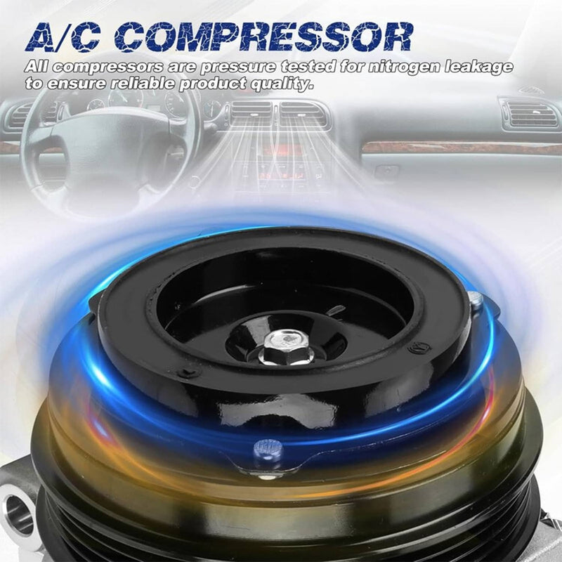 A/C Compressor with Clutch for Chevrolet GMC Silverado Sierra Express Cadillac