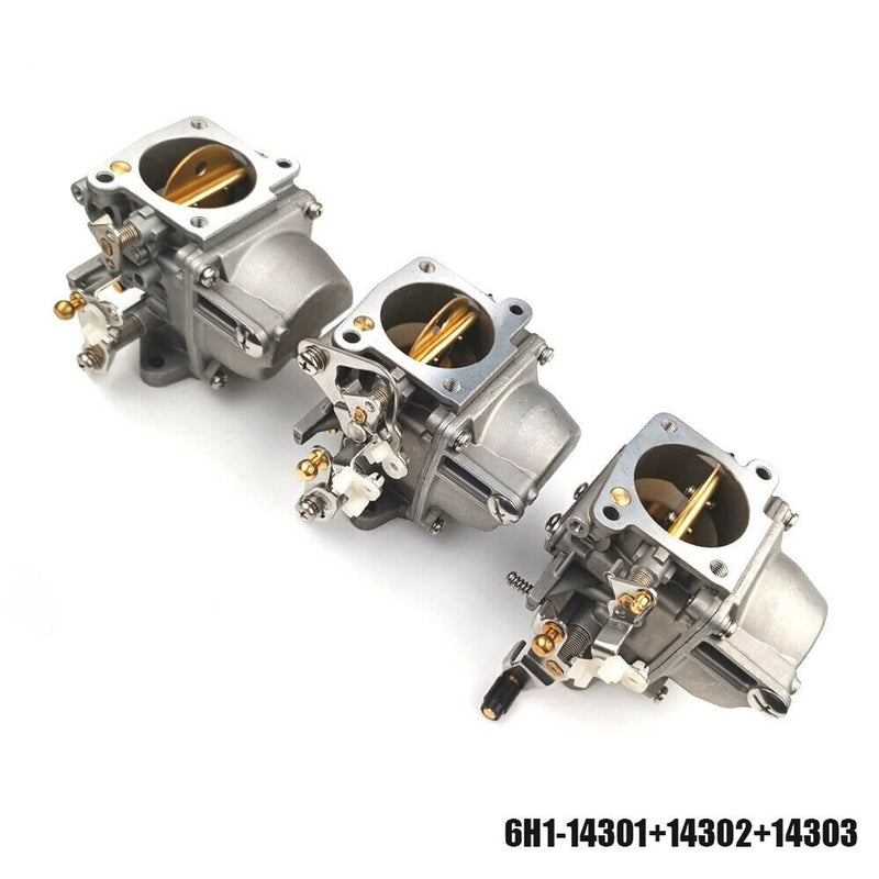 DURAFORCE 6H1-14301 6H1-14302 6H1-14303 00 Carburetor Set for Yamaha 2T 90HP Outboard