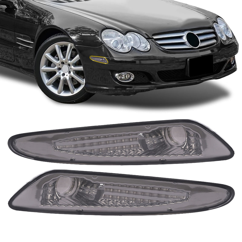Smoke Bumper Side Marker Lights for Mercedes Benz R230 SL Class AMG 2003-2006