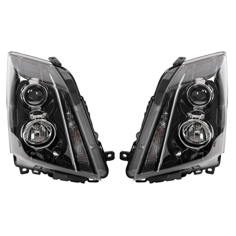 DURAFORCE Headlights Assembly Pair for Cadillac CTS CT-S 2008-2014 15 Left Right