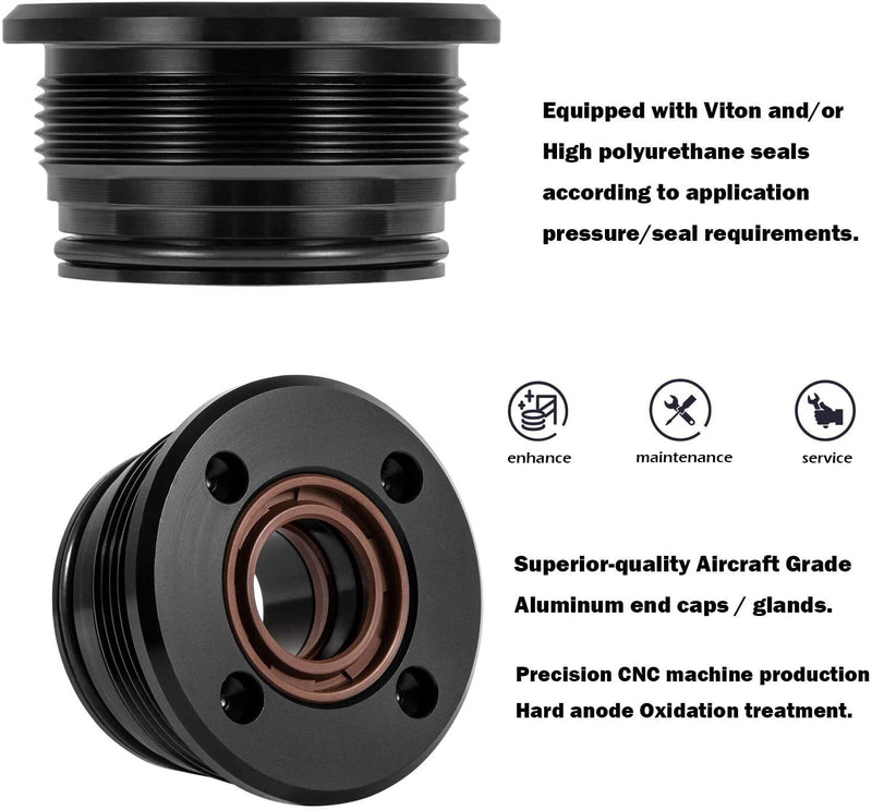 Trim Tilt Cylinder End Cap Rebuild Kit for Volvo Penta 290 DP SP 2Pcs