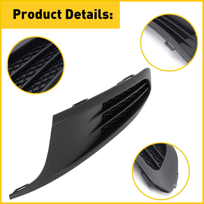 DURAFORCE For 11 2011-2014 VW Volkswagen Jetta Upper & Lower Grille & Fog Light Covers SET