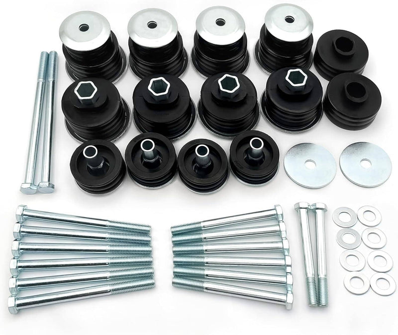 KF04058BK Body Cab Mount Bushings Kit for 99-07 Ford F250 F350 Super Duty Black