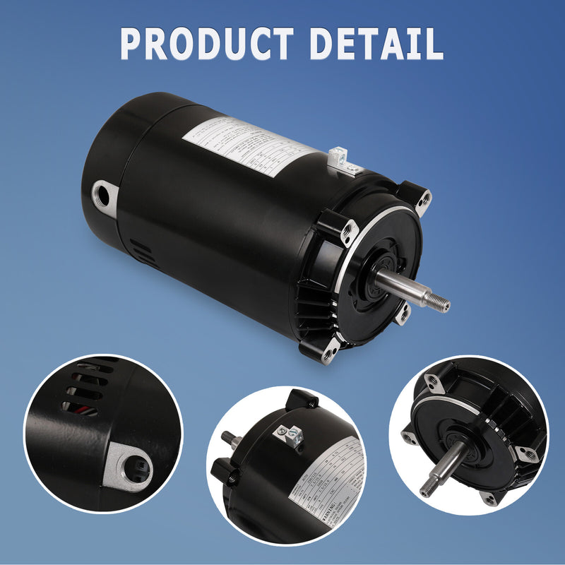 Pool Pump Motor and Seal Replacement Kit for Hayward Max Flow Super Pump