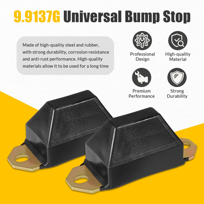 9.9137G Universal Bump Stop Set for 1976-1983 Jeep CJ5 1976-1986 CJ7