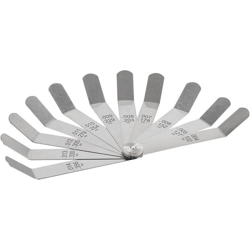 A308 Offset Valve Tappet 11-Blade Feeler Gauge Kit 0.004" To 0.014