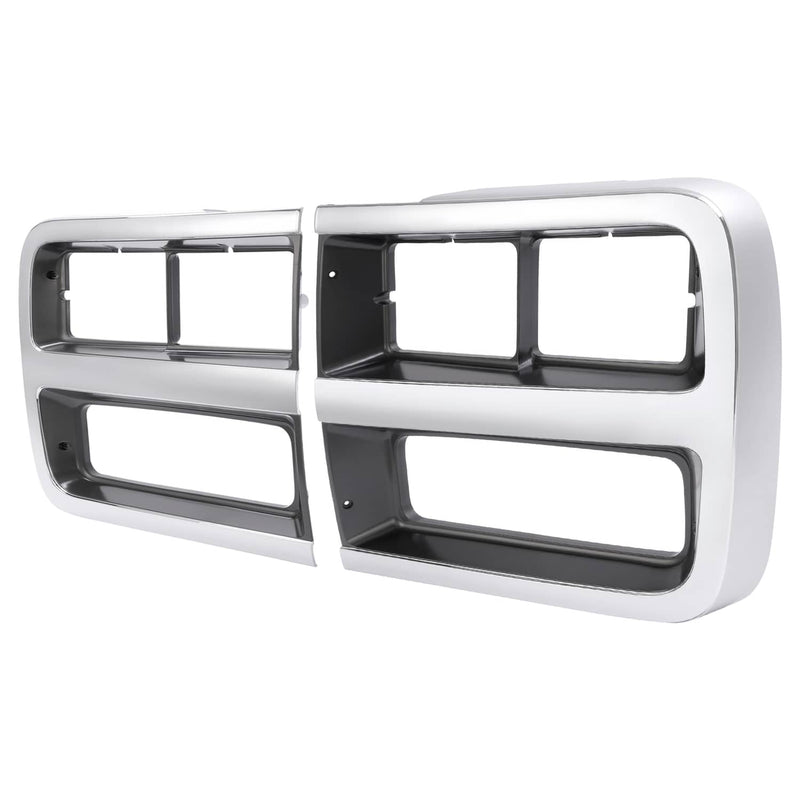 DURAFORCE Headlight Bezel Door Set for Chevrolet G10 G20 G30 1992-95 Driver Passenger Pair