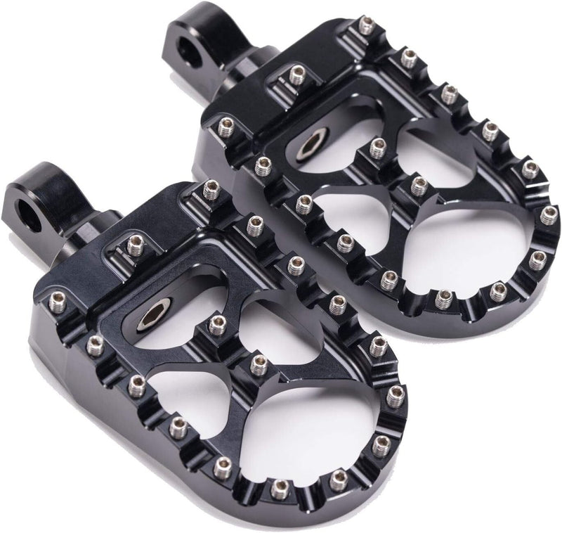 CNC Wide Fat Foot Pegs MX Style Footpegs for Harley Dyna Sportster Bobber