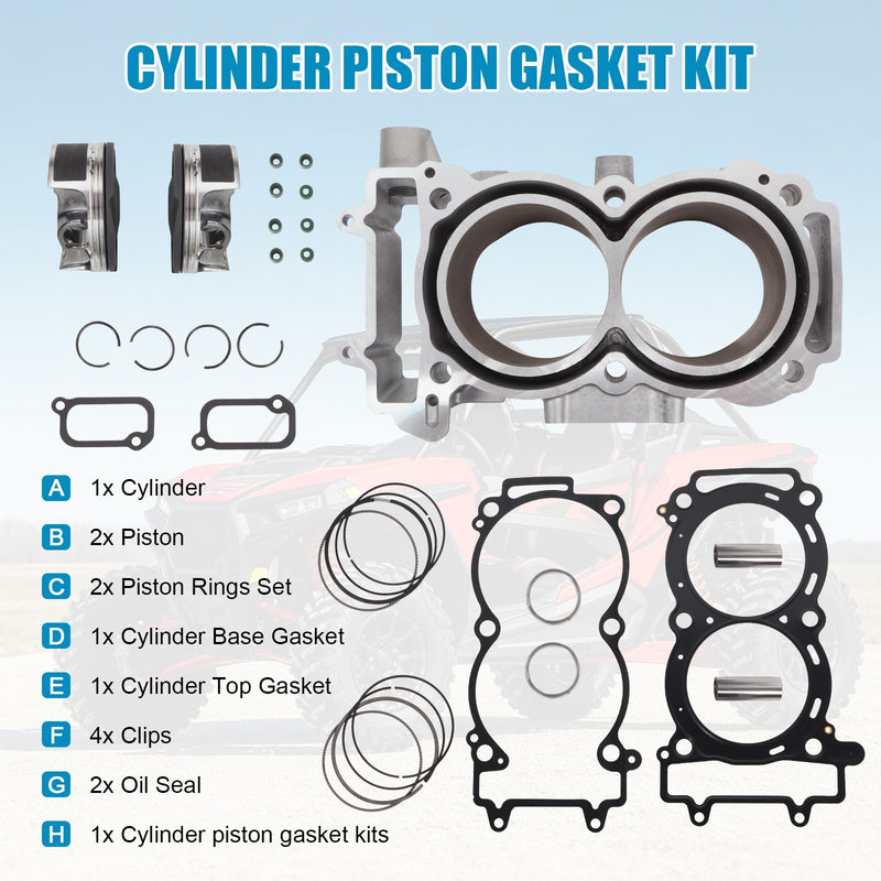 93mm Cylinder Gasket Piston Kit 3023156 for Polaris 1000 RZR XP ATV 2014-2018