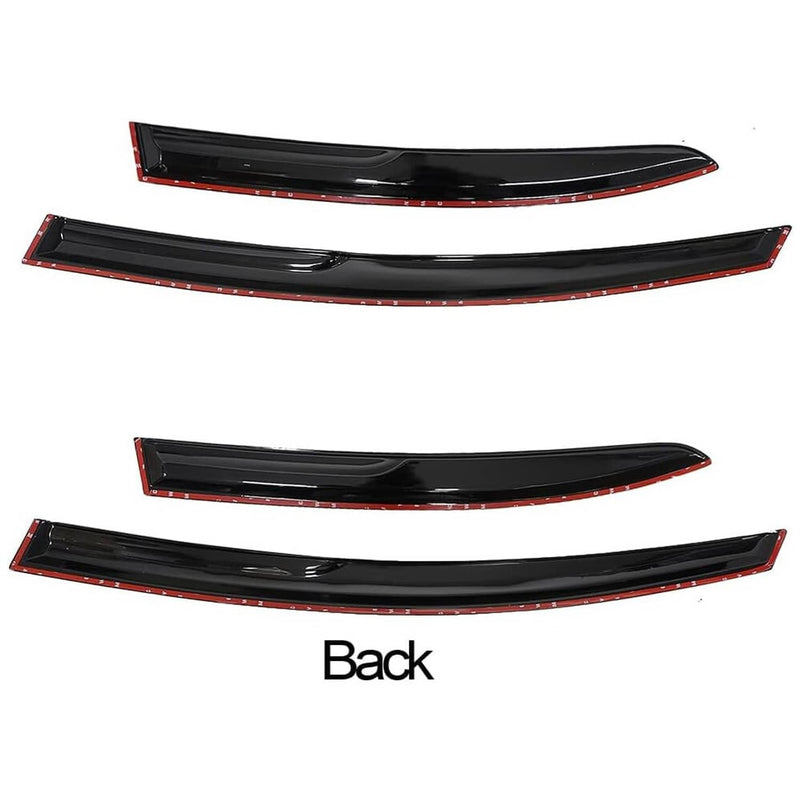 Window Visor Vent Rain Guards for 2013-2017 Honda Accord Sedan 4 Door Black