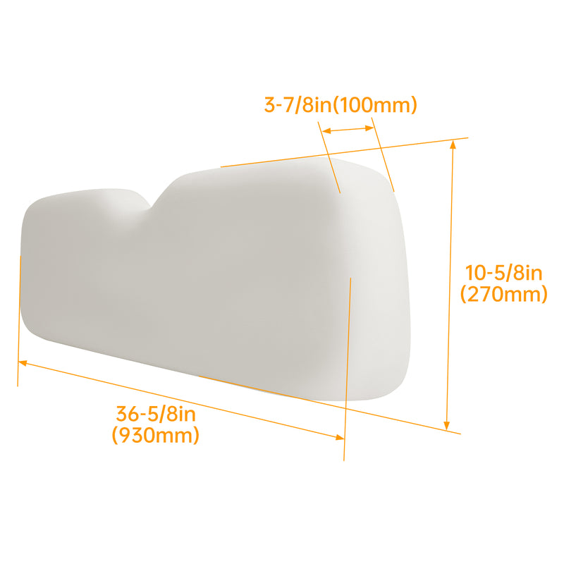 Front Seat Back Backrest Assembly White for EZGO RXV 2008-Up Golf Cart Models