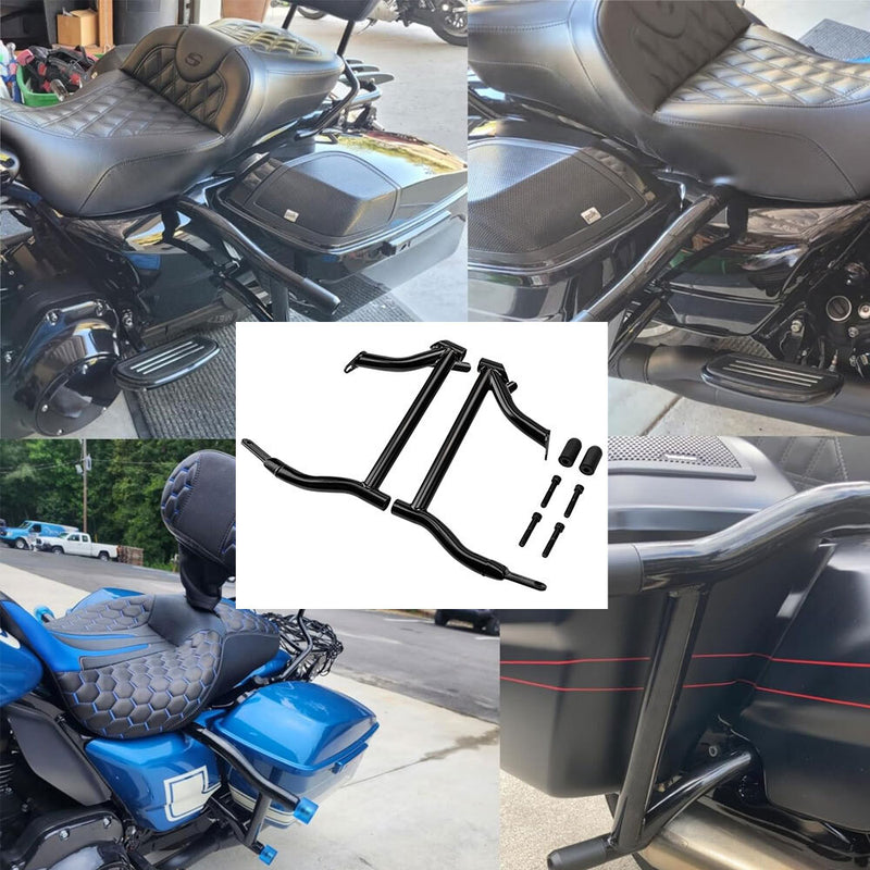 Motorcycle Rear Saddlebag Guards Crash Bars for Harley Electra Glide FLHT