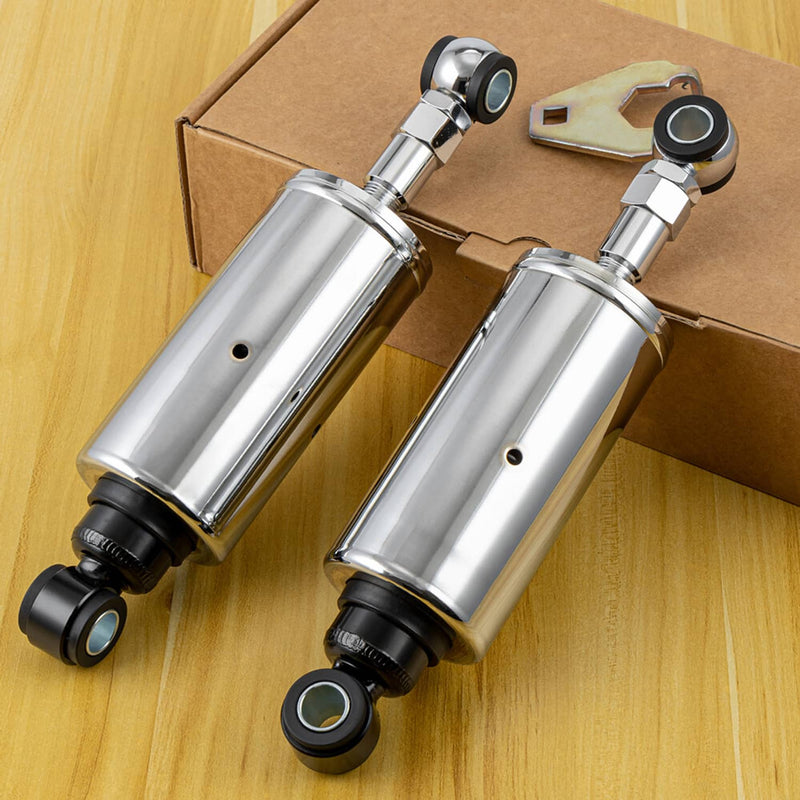 Chrome Adjustable Lowering Shocks Fit for 1989-1999 Harley Softail FLST Fatboy