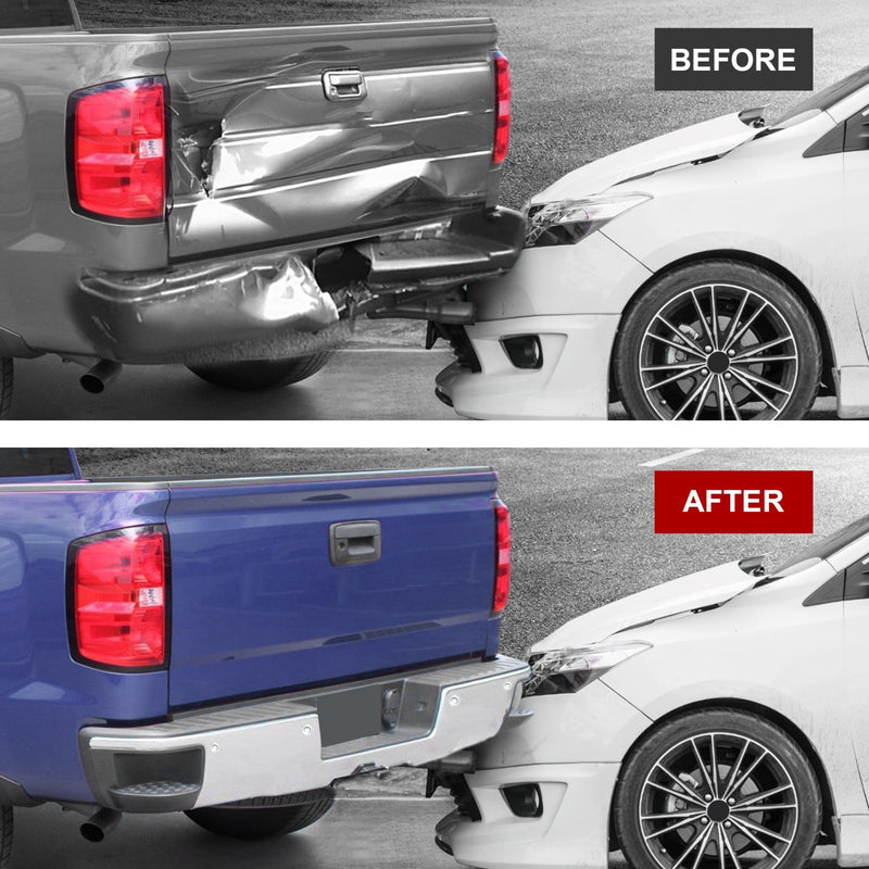 Chrome Rear Bumper Sensor Holes for Chevy Silverado GMC Sierra 1500 2014-2018