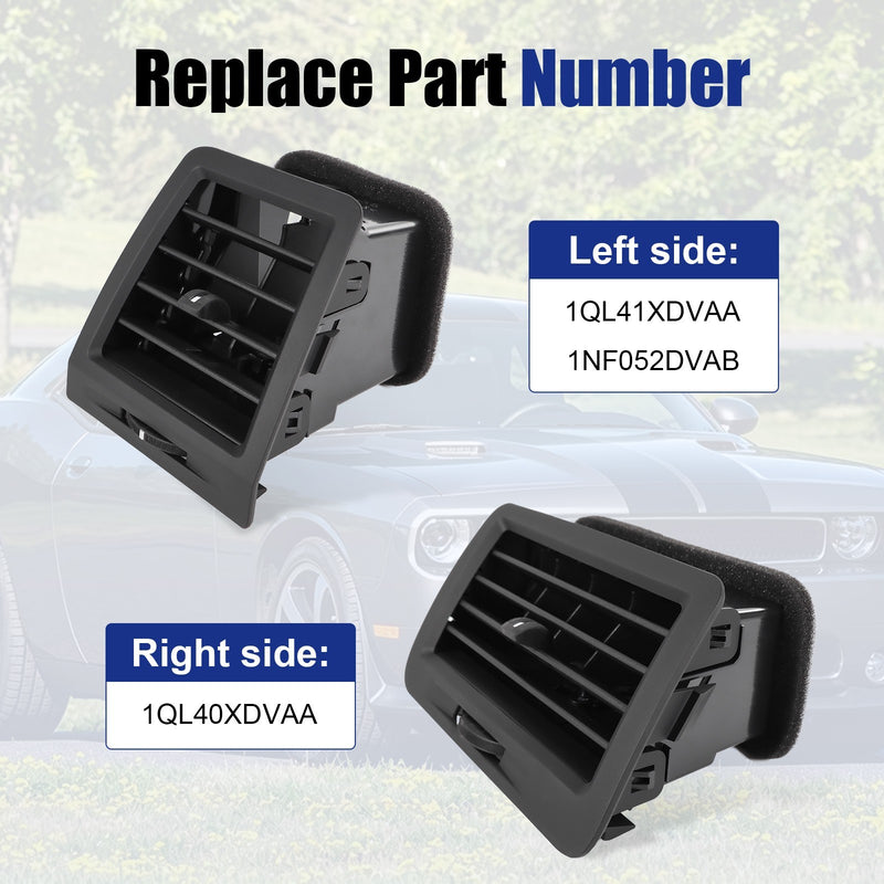 Dashboard Air A/C Vent Left & Right for Dodge Challenger 2008-2014 2 Pieces