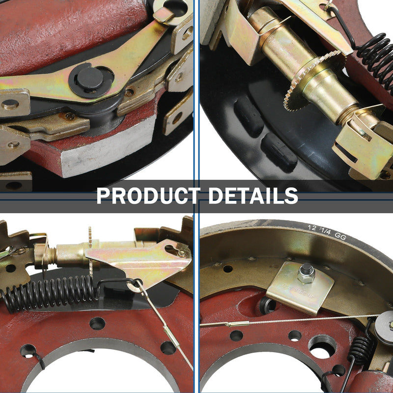 23-411 23-410 Hydraulic Brake for Dexter 10K Trailer Axle 12.25" x 3-3/8" 4 Piec