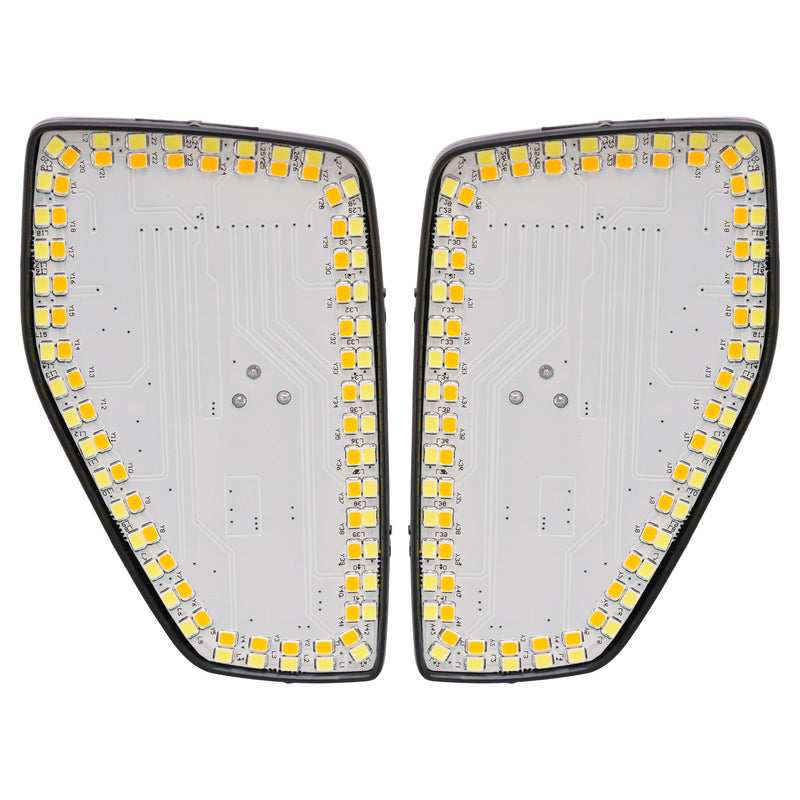 Smoked Full LED Front Fender Side Marker Lights for Hummer H3 05/06-10 H3T 09-10