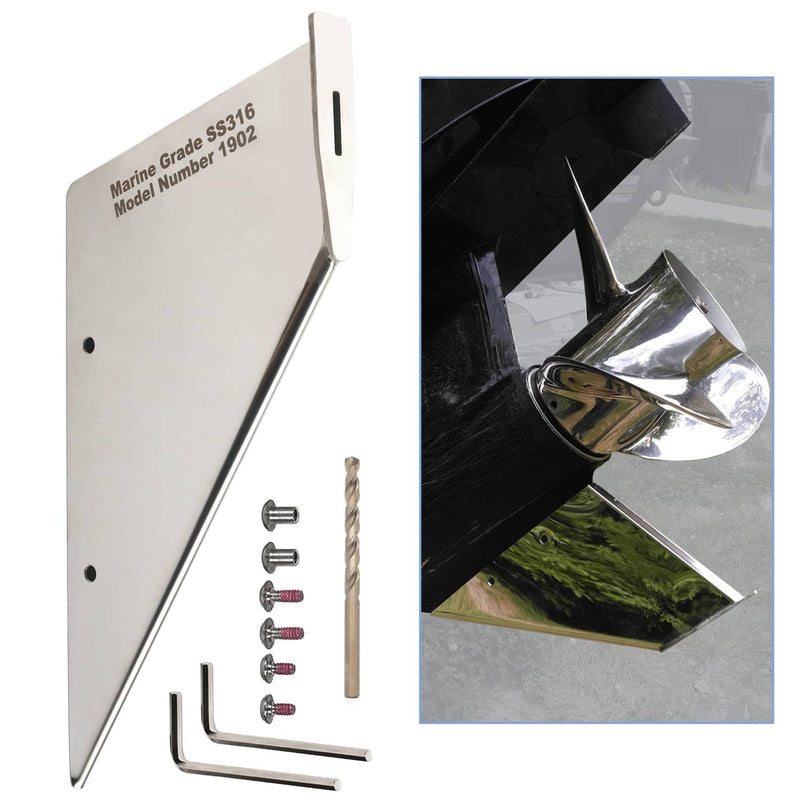 DURAFORCE 27151 Marine Skeg Guard Protector for Yamaha for Mercury for Suzuki Stainless St