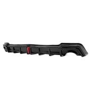 DURAFORCE Rear Bumper Diffuser Corner Spat With LED Light for Honda Civic 22-26 Black