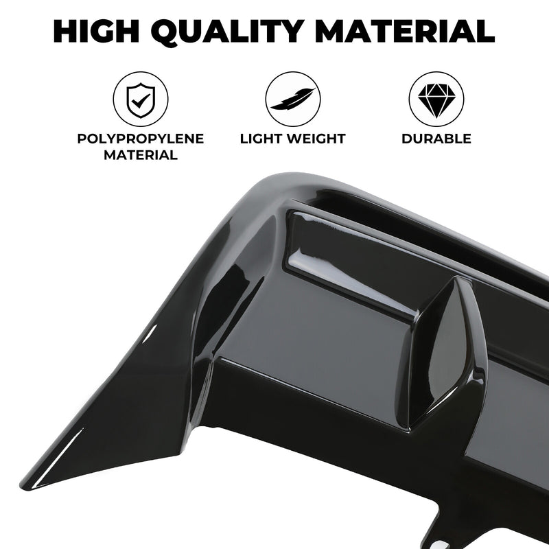 Shark Fin Rear Bumper Diffuser Glossy Black for Toyota Camry SE XSE 2018-2023