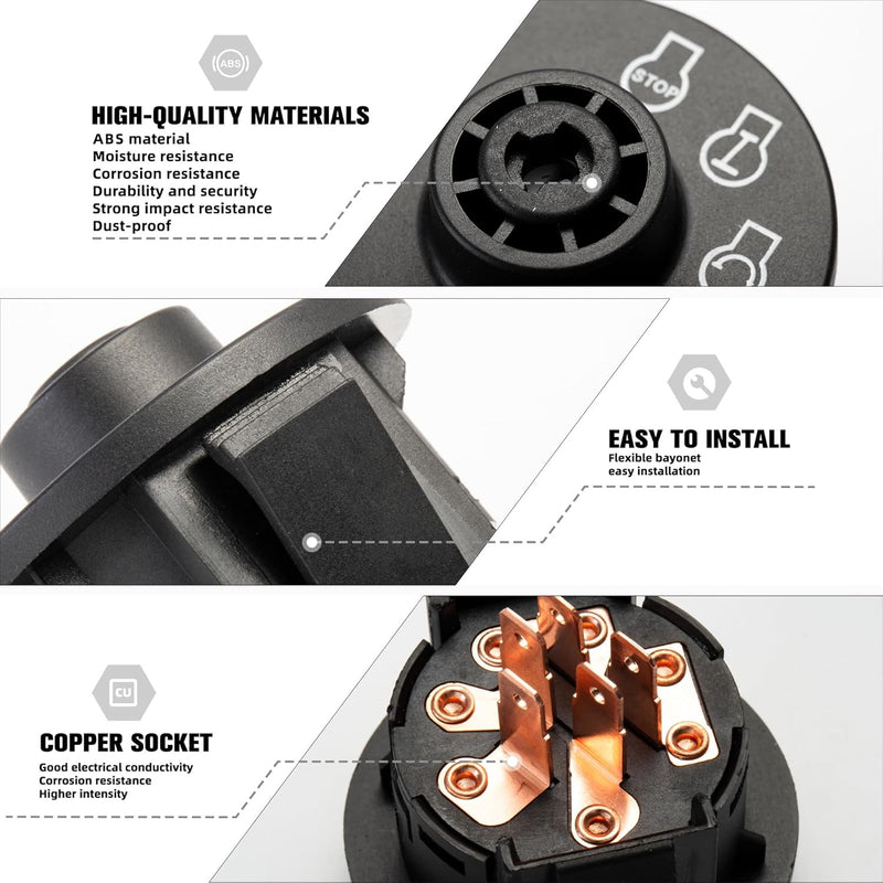 Ignition Switch with Umbrella Keys for Toro Titan TimeCutter MX ZS SW SS