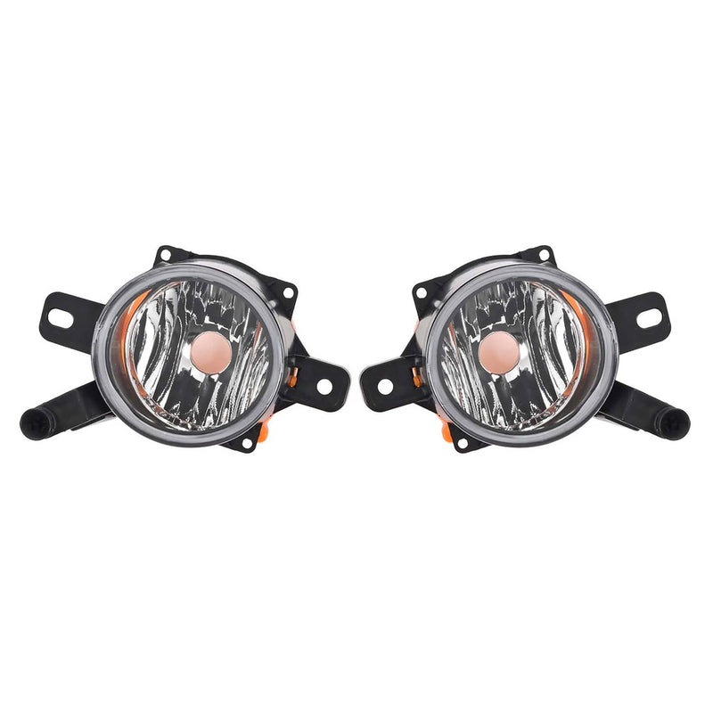 DURAFORCE Fog Lights Bumper Lamps with Black Bezel Molding for Chevy Malibu 2013-2016