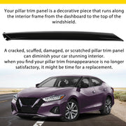 DURAFORCE Left Driver Side Front Pillar Finisher Molding for Nissan Maxima 2016-2020