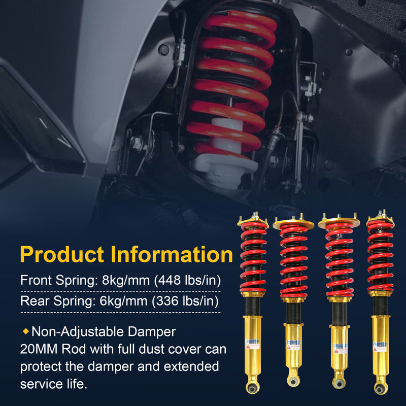Coilovers Kits for 2006-2012 Lexus IS350 IS250 Shock Absorbers Struts Adj Height