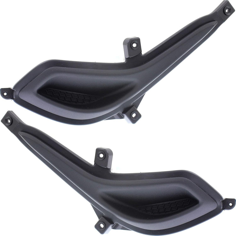 Fog Light Cover Set for 12-17 Hyundai Accent Dark Gray Front HY1039111 HY1038111