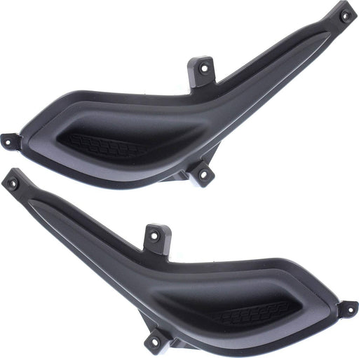 DURAFORCE Fog Light Cover Set for 12-17 Hyundai Accent Dark Gray Front HY1039111 HY1038111