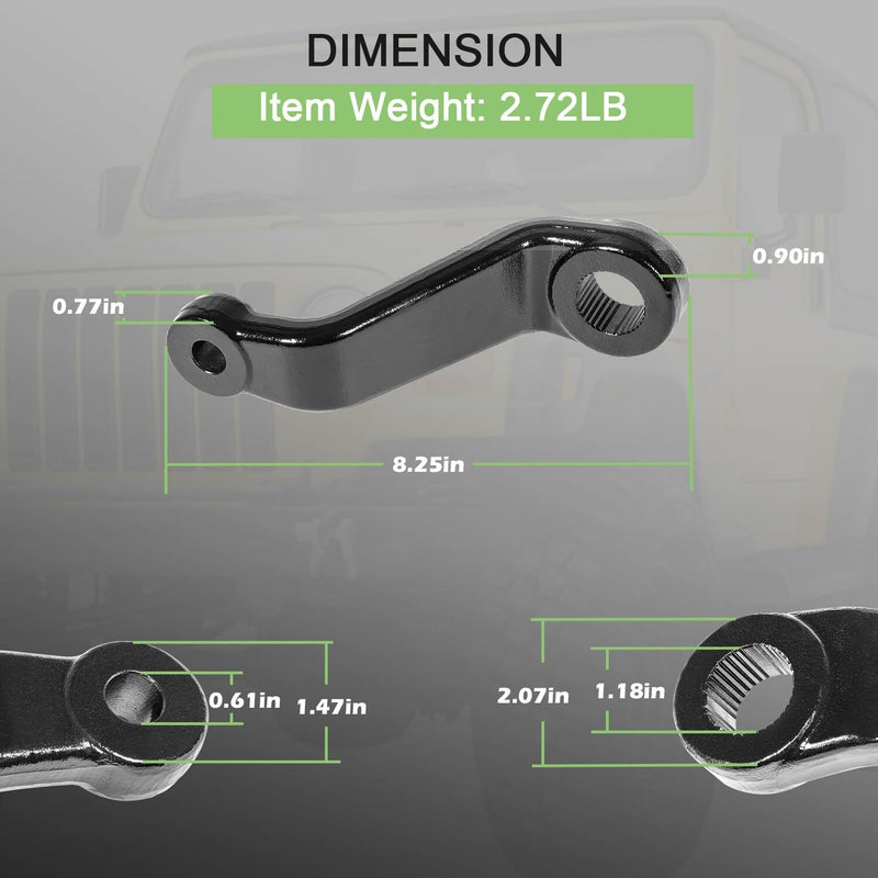 6605 Drop Pitman Arm for Jeep Wrangler YJ TJ XJ MJ 2.5-6 Lift