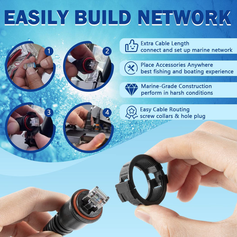 010-10550-00 6FT Marine Network Cable RJ45 for Garmin Navigation Screen Models