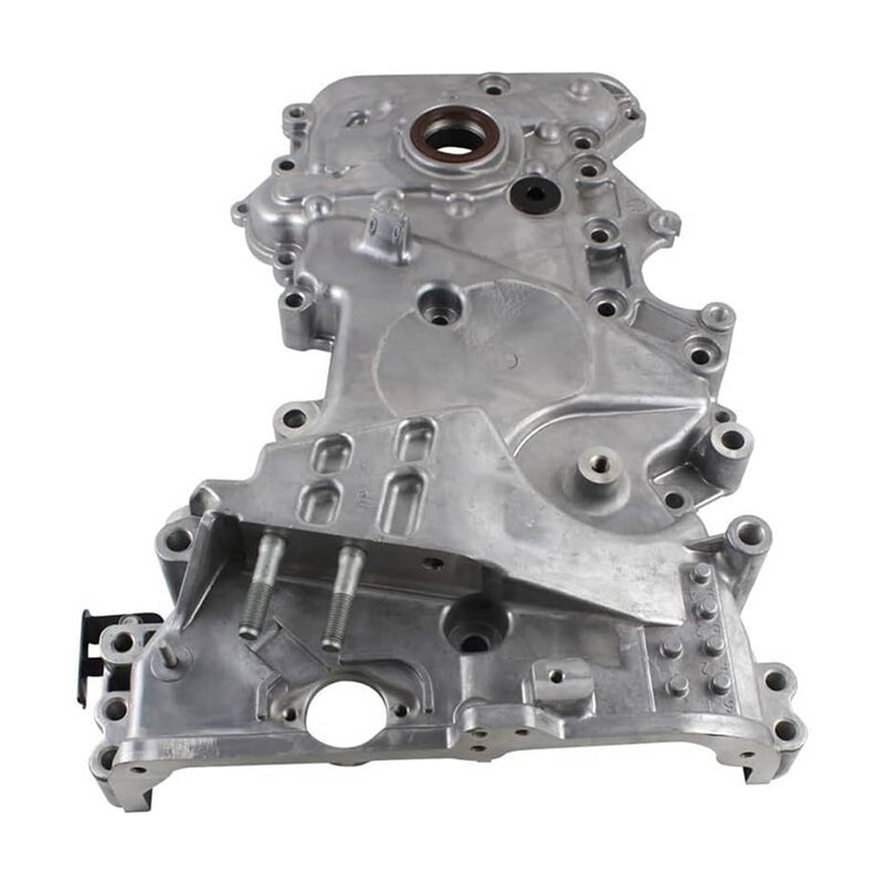 Silver Engine Oil Pump Timing Chain Cover for 2017-2020 Hyundai Elantra 2.0L
