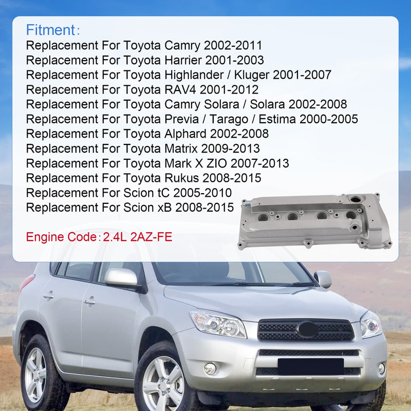11201-28014 Engine Valve Cover for Toyota Camry RAV4 Harrier 2.4L 2AZFE