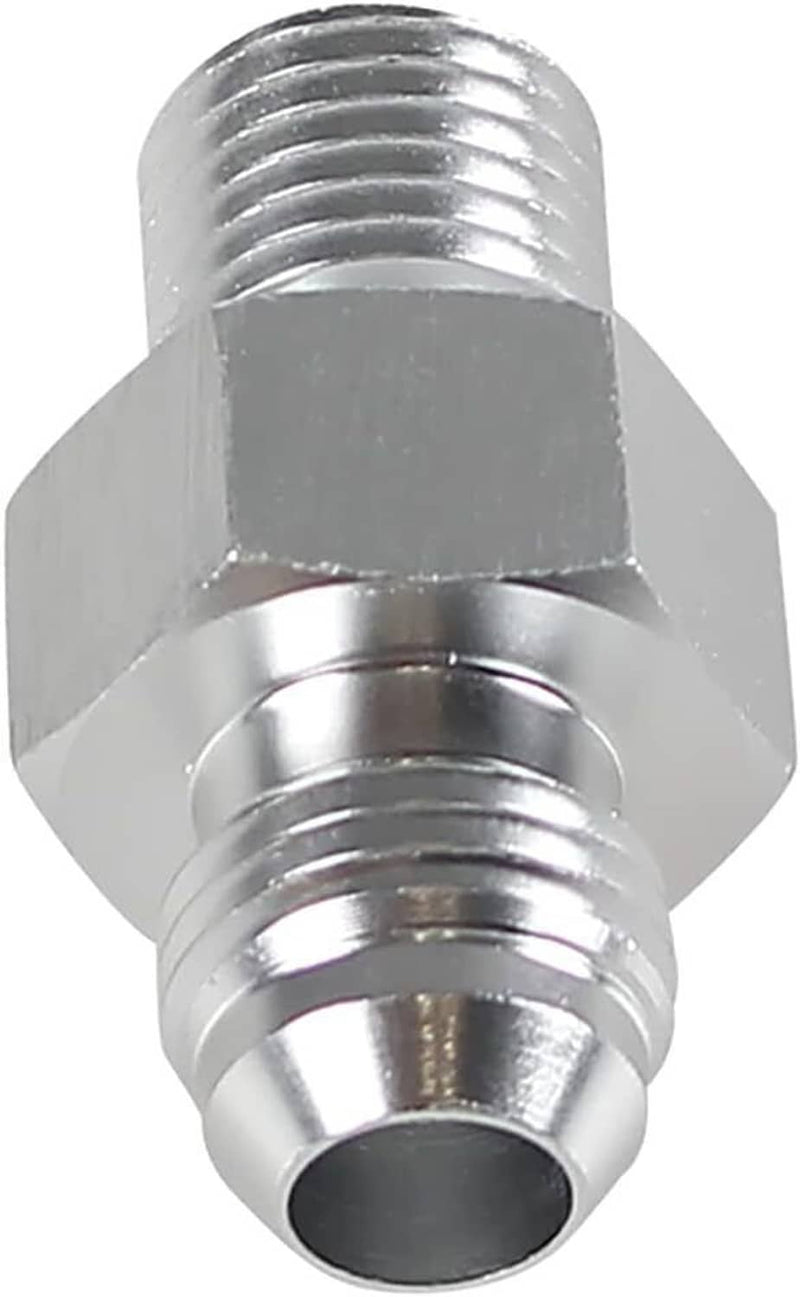 6AN Flare to 1/4" NPSM Transmission Adapter Fittings for TH350 TH400 700R4 2Pcs