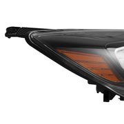 DURAFORCE Black Right Passenger Side Headlight Clear Lens Halogen for Ford Focus 2012-2014