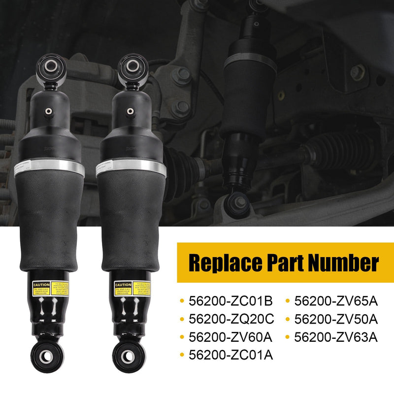 Pair Rear Air Suspension Shock Struts for Infiniti QX56 Nissan Armada