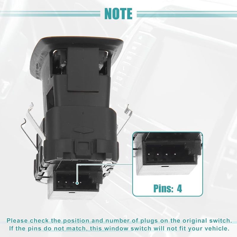 Power Window Switch Passenger Side for Porsche Cayenne 2011-2018 7PP959855BDML