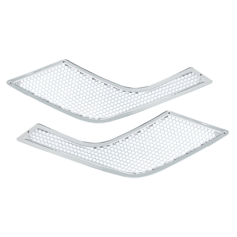 Chrome Side Grille Driver Passenger Air Intake Vent for Volvo VNL 04-17 Pair
