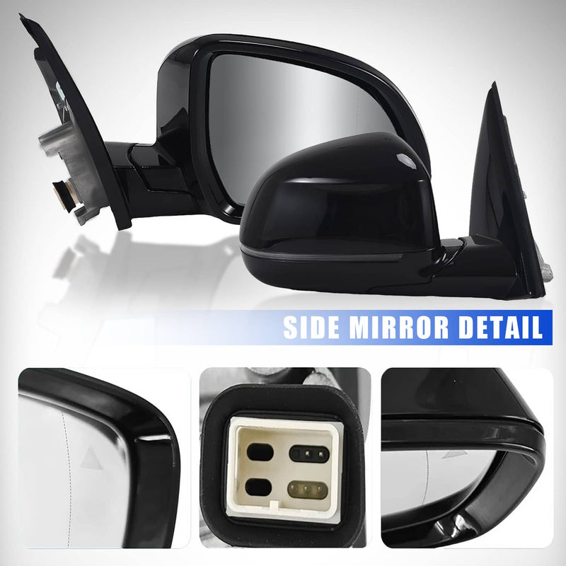 Passenger Right Mirror with Blind Spot for BMW 320i 330i 330e 2019-2023 Black