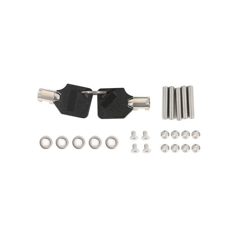 DURAFORCE Locking Fuel Door Gas Tank Cap Cover Aluminum Black For Hummer H2 2003-2009