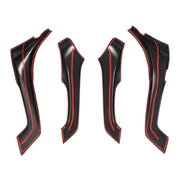 DURAFORCE Interior Door Armrest Cover Trim for Acura TSX 2009-2014 Gloss Black 4Pcs