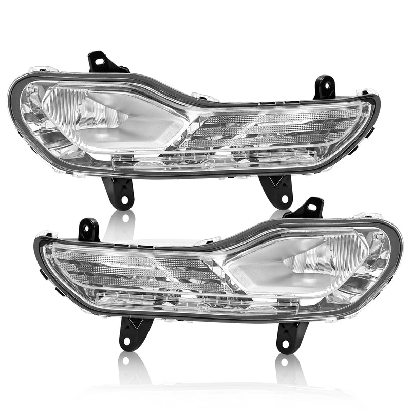 Pair Front Fog Light Bumper Lamps Left Right for Ford Escape Kuga 2013-2016