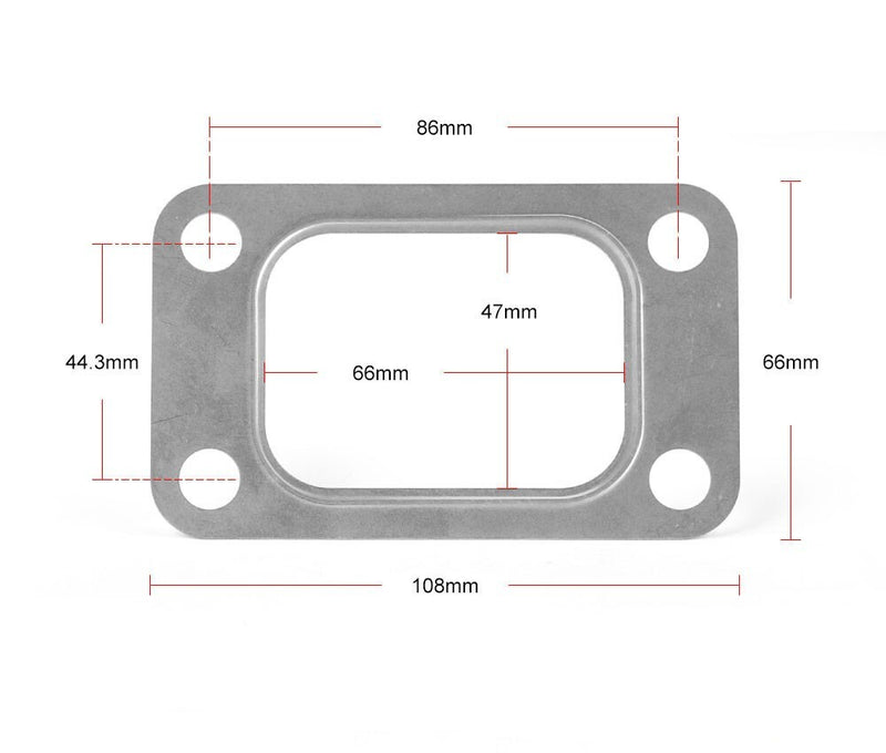 2-Pack Garrett T3 Turbo Manifold Gasket Stainless Precision PTE Borg Warner EFR