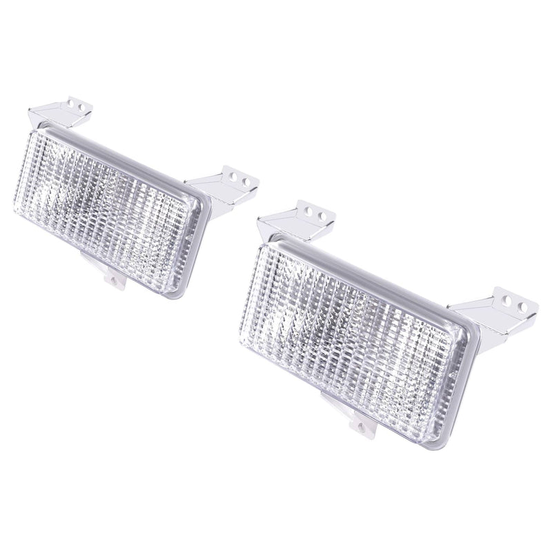 DURAFORCE Turn Signal Corner Park Lights for Chevy for GMC Pickup Truck 1983-1991 Pair