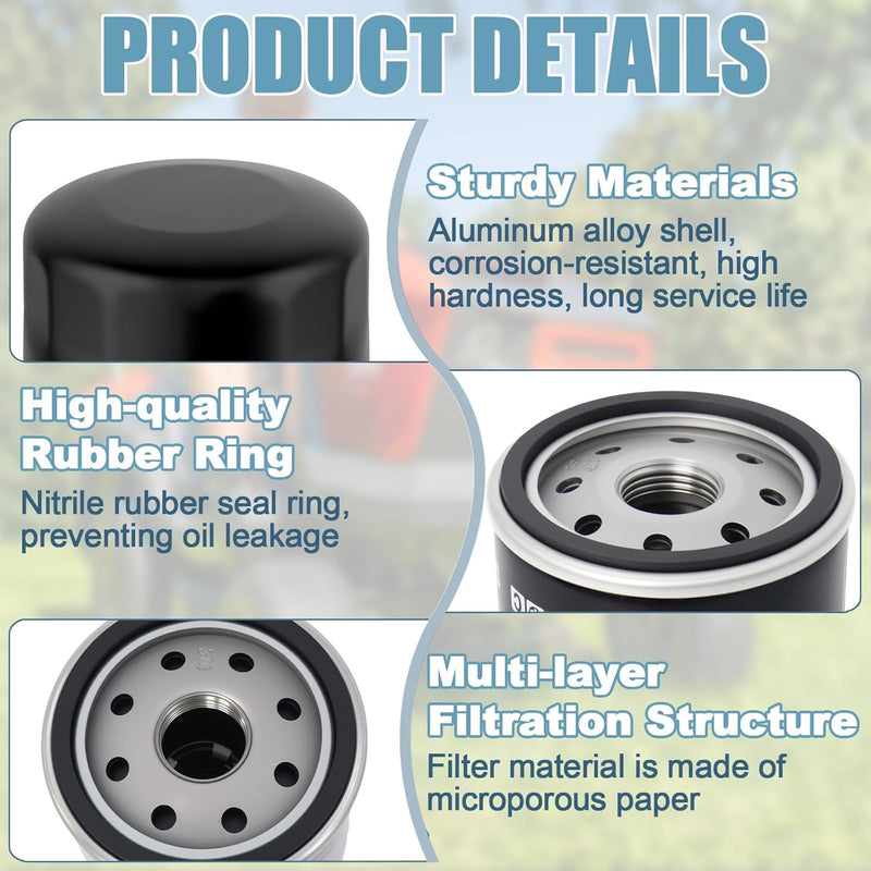 063-1050-00 Hydraulic Oil Filters for Bad Boy Hydro Gear 2800 3100 Set of 2
