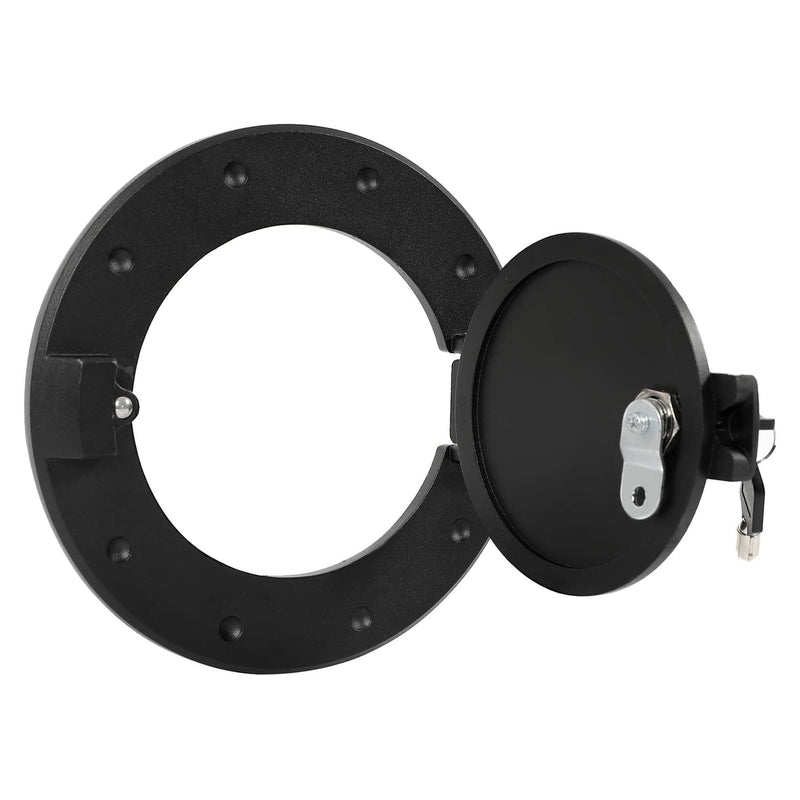 DURAFORCE Locking Fuel Door Gas Tank Cap Cover Aluminum Black For Hummer H2 2003-2009